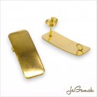 Náušnicové puzety 25x10mm CHIRURGICKÁ OCEĽ, 2ks (CH1686g)